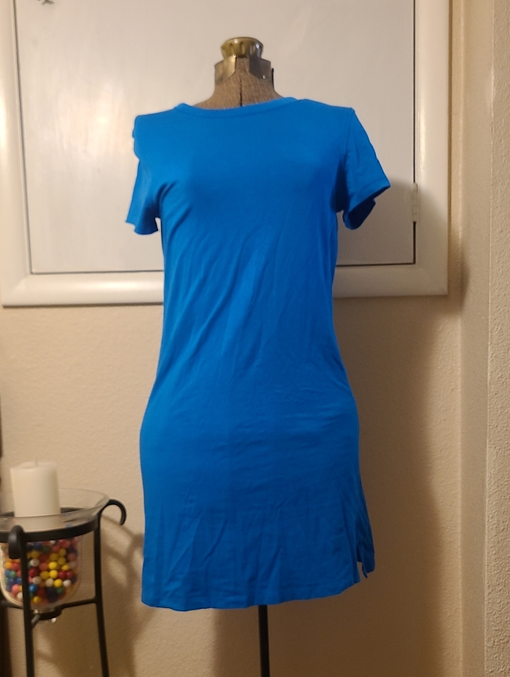 Lululemon Bright Blue Short Sleeve T-Shirt Dress